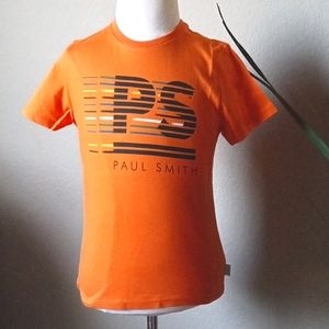 NEW Paul Smith Junior boy's PS Neon Zebra Line T Shirt. 6